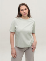 Футболка женская оливковая укороченная 30-05
