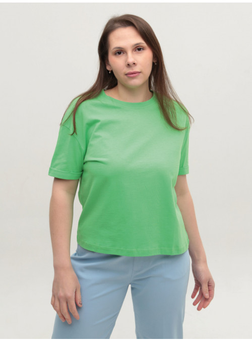 Футболка женская зеленая...