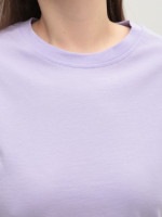 Футболка женская сиреневая укороченная W-30-02