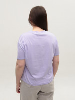 Футболка женская сиреневая укороченная W-30-02