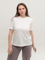 Футболка жіноча біла пряма 107-12