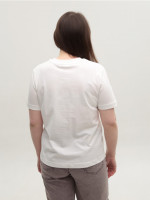 Футболка жіноча біла пряма 107-12