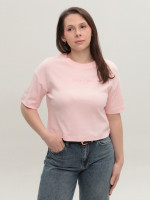 Футболка жіноча рожева укорочена 114-19