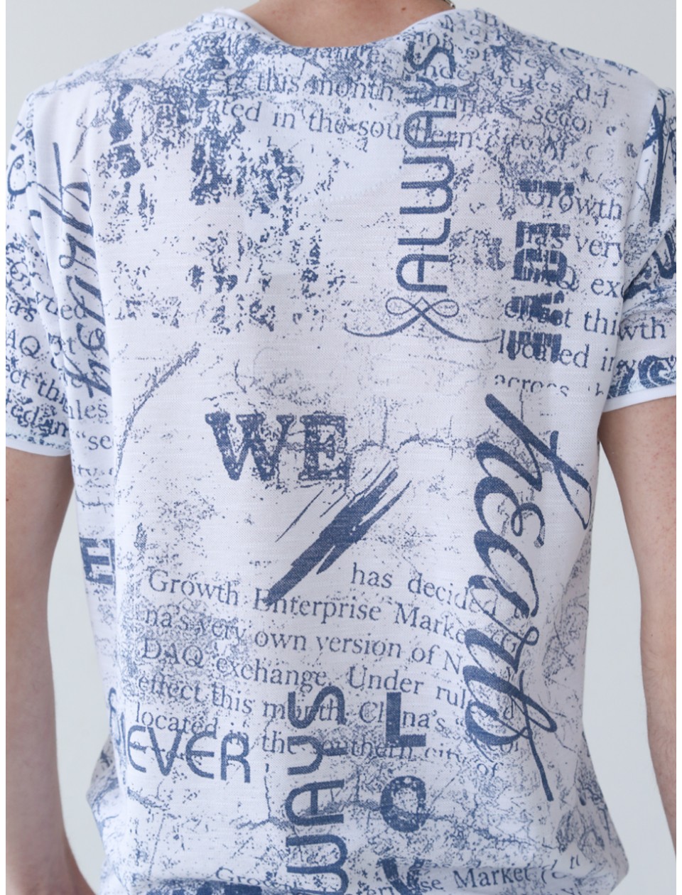 футболка JP BG 9103-1 бел+газет  m-2xl M   