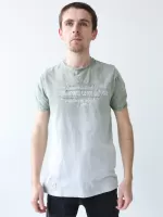 Футболка чоловіча хакі варена з переходом кольору 4716-2-1